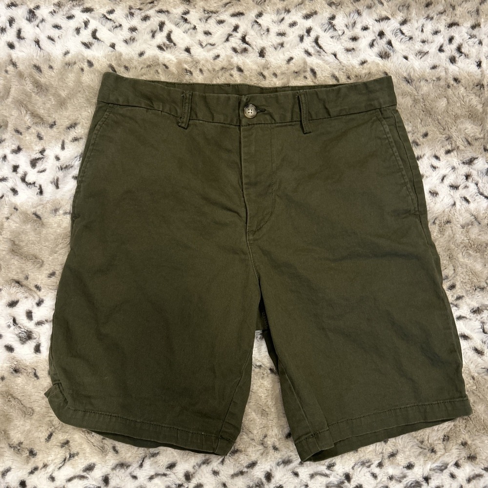 Old Navy Casual Chico Short Green  Sz 33 Slim Built In Flex